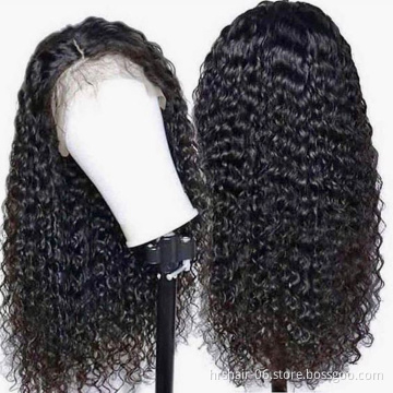 Curly Hd Transparent Frontal Human Hair Wig,Virgin Hair Hd Lace Frontal Wigs,Hd Full Lace Human Hair Wigs